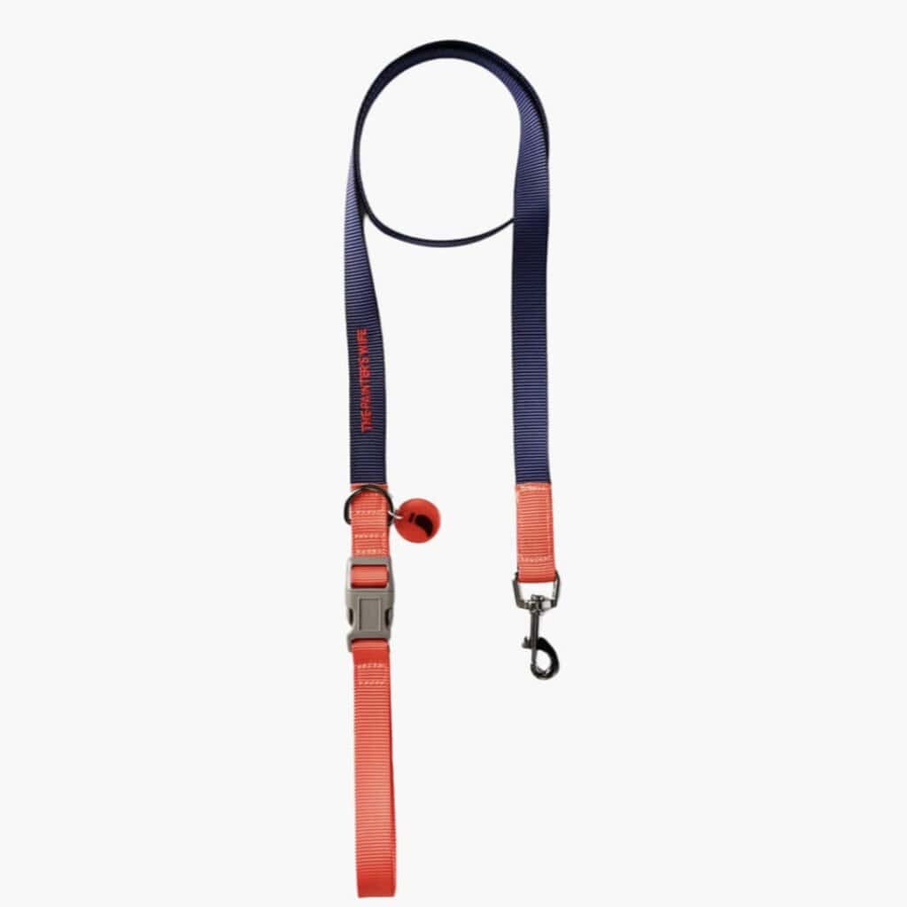 Laisse Sonia, rouge & bleu marine