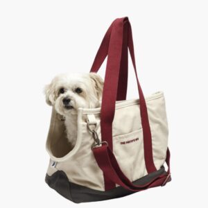 Constantin Dog Carrier Bag, red & grey