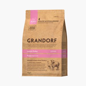 Grandorf Lamb & Turkey dry food for puppy 3kg