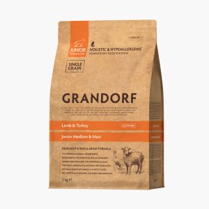 Grandorf Lamb & Turkey dry food for Junior Dogs