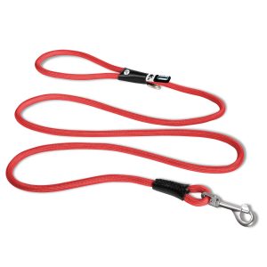 Curli Stretch Comfort Leash, red