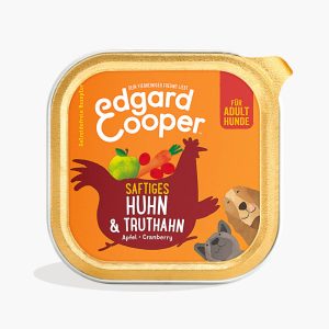 Pâtée pour chiens adultes Poulet et dinde Edgard  Cooper, 150g