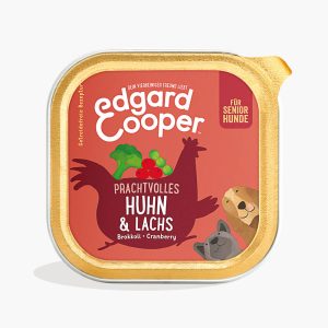 Pâtée pour chien sans céréale au poulet et au saumon Edgard Cooper, 150g