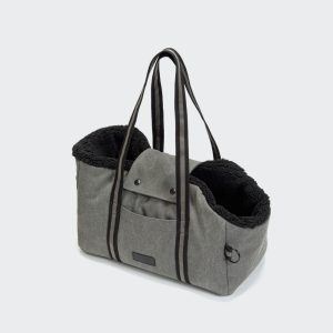 Cloud 7, Dog Carrier Lucca Canvas, asphalt