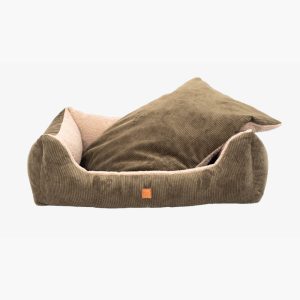 Kingston Cord Double Face Dog Bed, khaki