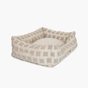 Kingston Flowers Dog Bed, taupe