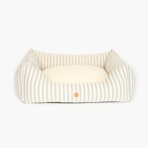 Kingston Striped Canvas Dog Bed, blue