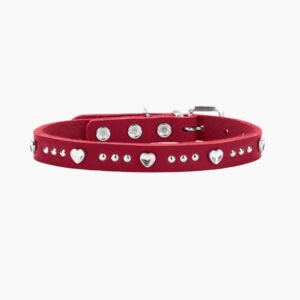Hundehalsband Aalborg Hearts, rot