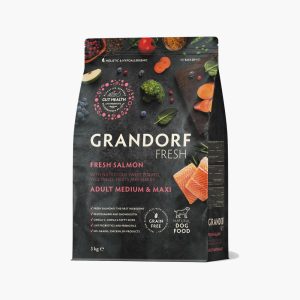 Grandorf, Adult Fresh Salmon dry food for Medium & Maxi Breeds