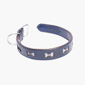 Nonos Collar, blue vegan leather