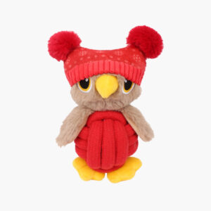 Ball-rope owl, plush dog toy