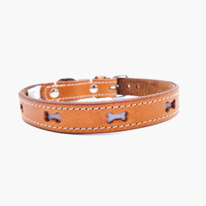 Nonos Collar, natural vegan leather