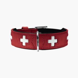 Collier suisse, rouge