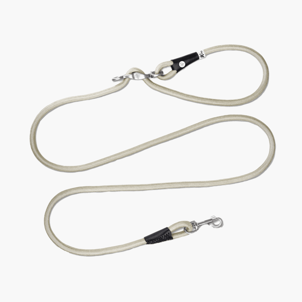 Laisse Curli Vario Comfort, beige clair