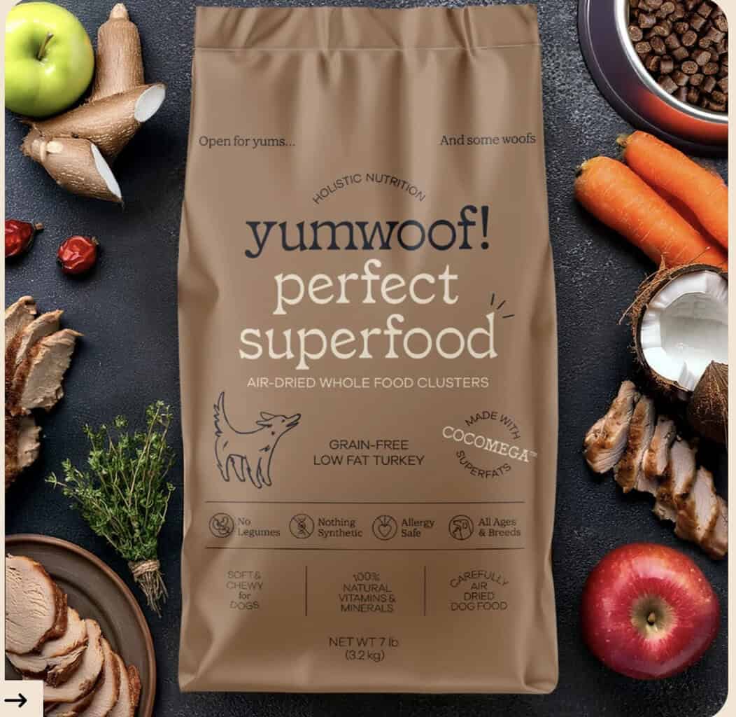 Perfect Superfood, Low Fat Turkey, Air-Dried Dog Food