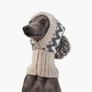 Woolly Winter Alpaca Dog Hat