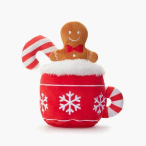 Gingerbread Hot Cocoa Interactive Dog Toy