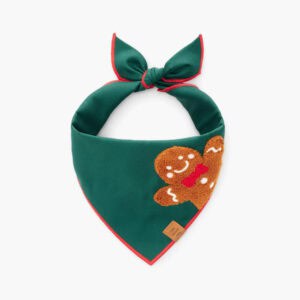 Gingerbread Man Appliqué Dog Bandana