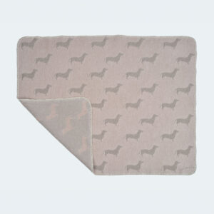 Dog Blanket with Dachshund Design