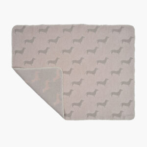 Dog Blanket with Dachshund Design