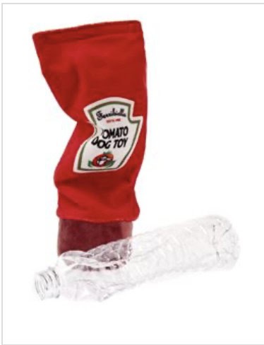 Fabric + bottle tomato ketchup
