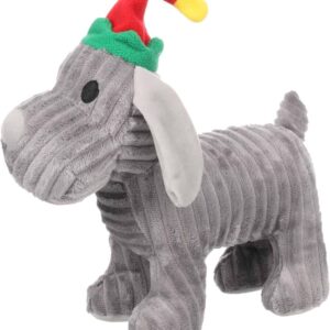 Christmas toy dog grey