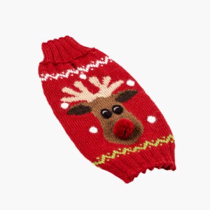Festive Alpaca-Blend Rudolph Sweater