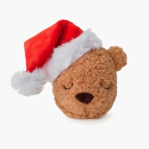 Santa Teddy Bear Dog Toy