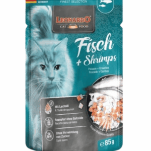 Leonardo, Fish and Shrimps cat food pauch