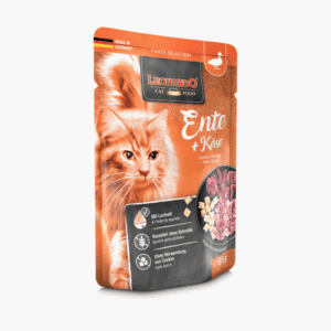 Leonardo, cat food, duck with cheese