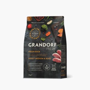 Grandorf, Adult Fresh Duck dry food for Medium & Maxi Breeds