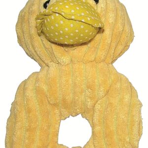 Duck plush toy with a ring