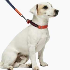 Sonia collar, red and navy blue