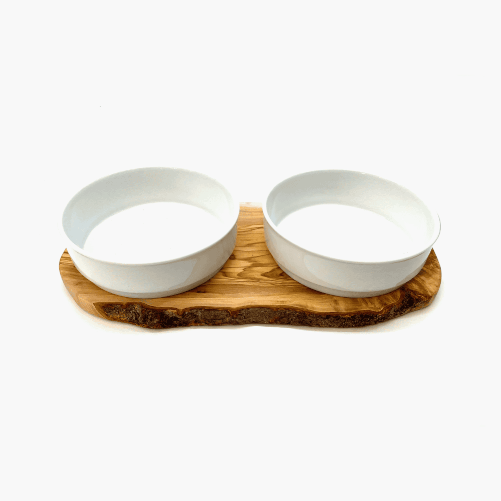 Natural Olive Wood Feeding Station