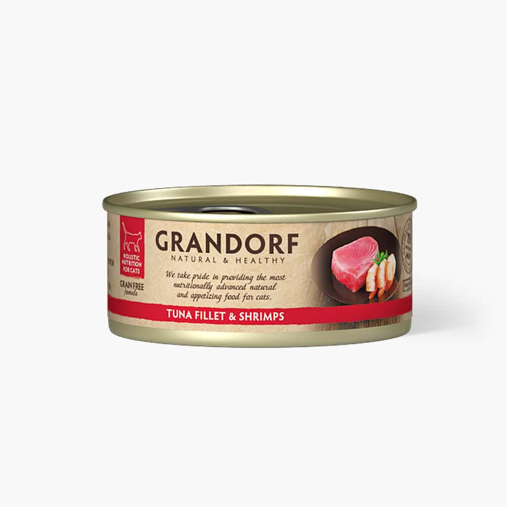 Tuna Fillet with Shrimps Wet Cat Food for Adult Cats