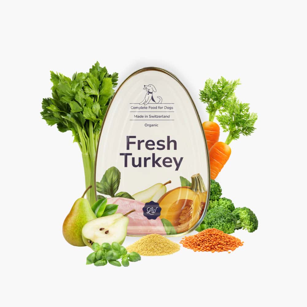 Fresh Turkey, wet food for dogs