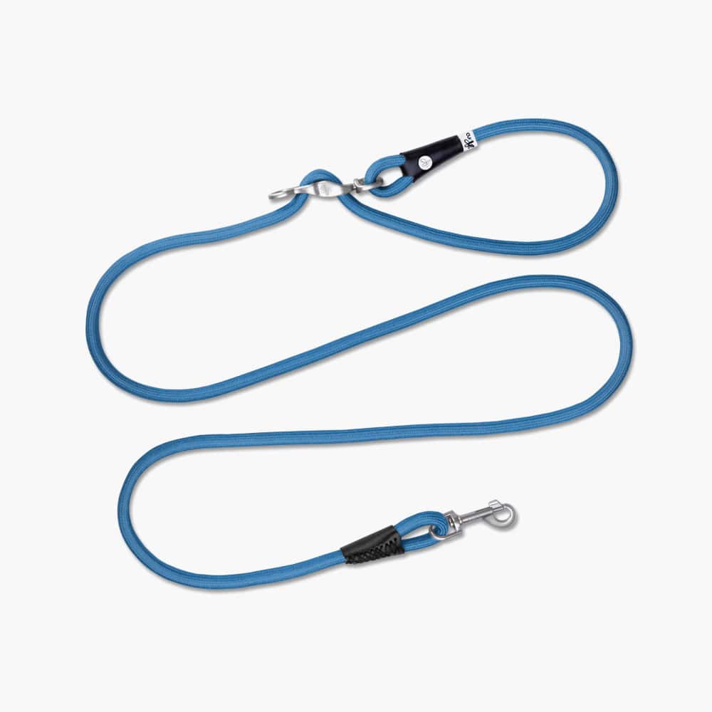 Laisse Curli Vario Comfort, bleue