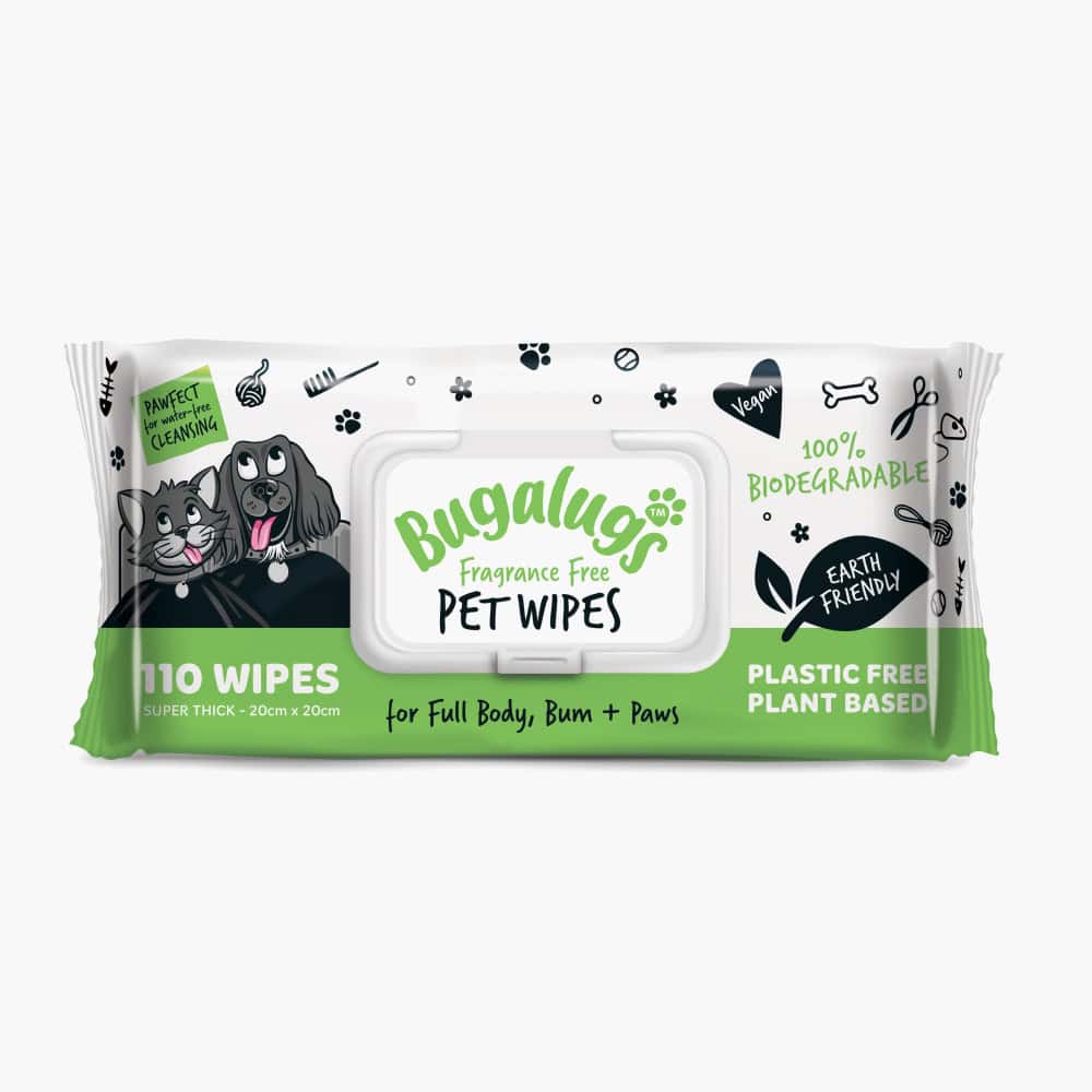 Fragrance Free Pet Wipes for Full Body, Bum & Paws