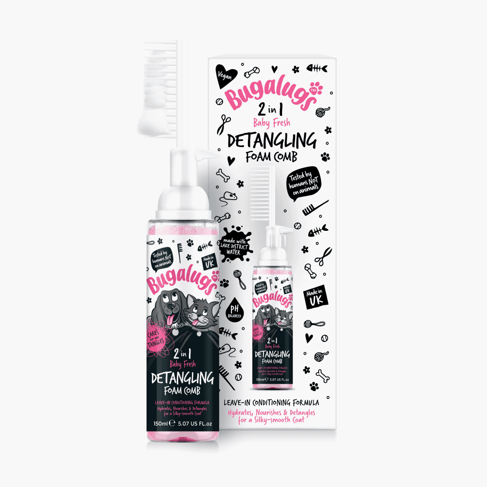 Baby Fresh 2-in-1 Detangling Foam Comb for Dogs & Cats