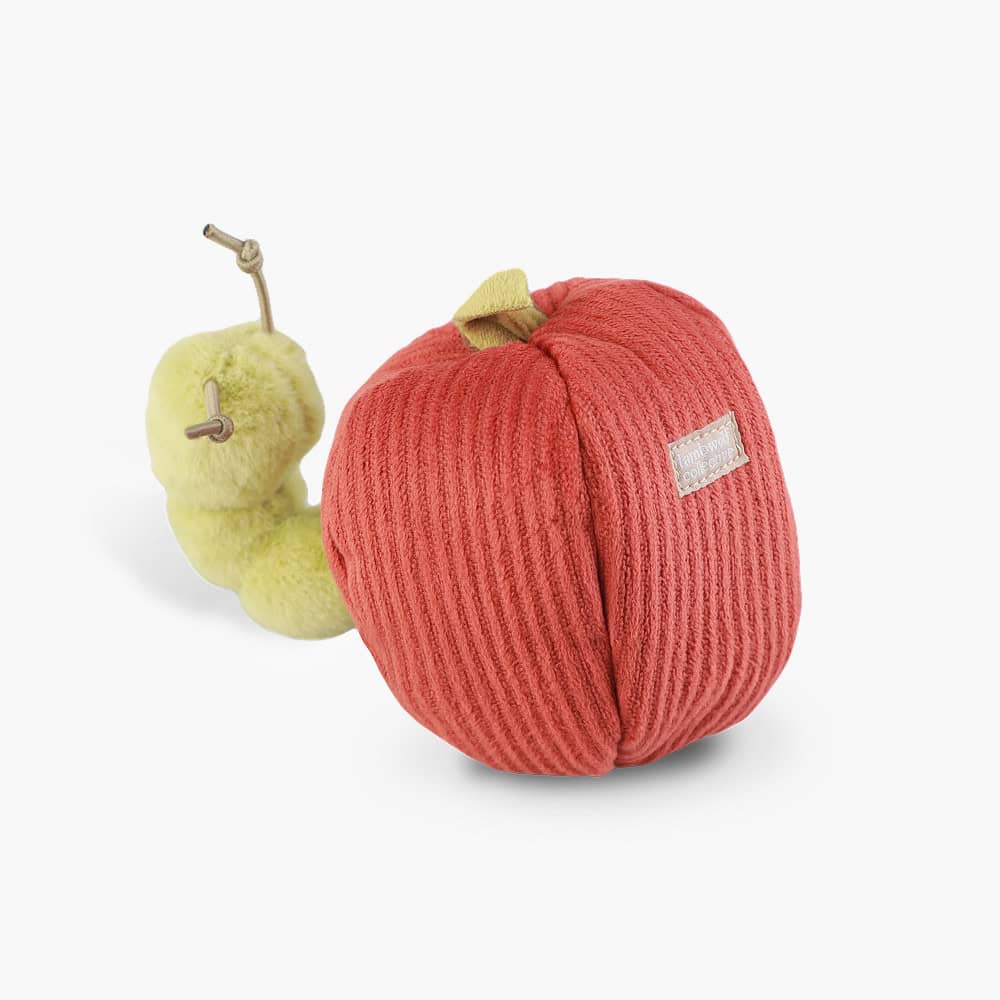 Apple & Caterpillar Interactive Burrow Dog Toy